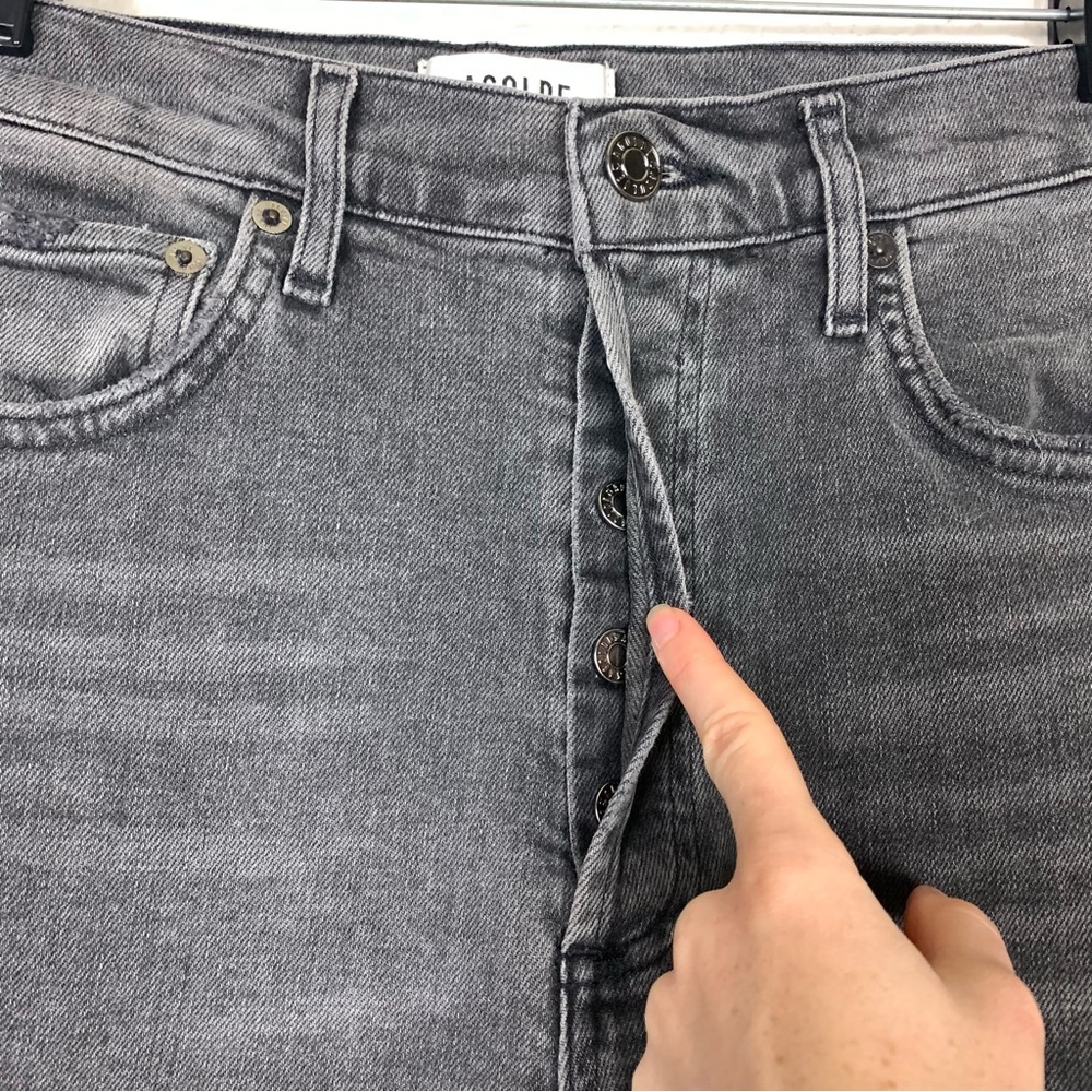 Agolde Riley High Rise Straight Crop sector jeans - Picture 6 of 13